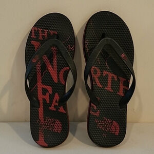 THE NORTH FACE BLACK FLIP FLOPS (sz‎ 11-12)